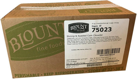 Blount Shrimp and Roasted Corn Chowder, 4 Pound -- 4 per case
