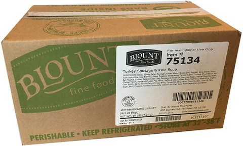 Blount Turkey Sausage and Kale Soup, 4 Pound -- 4 per case