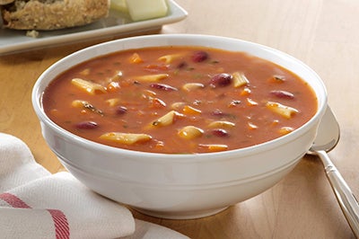 Blount Fine Foods Minestrone Soup - 4 lb. package, 4 per case