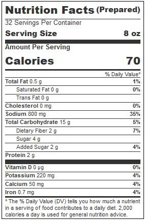 Blount Fine Foods Organic Kale and Sweet Potato Soup, 4 Pound -- 4 per case
