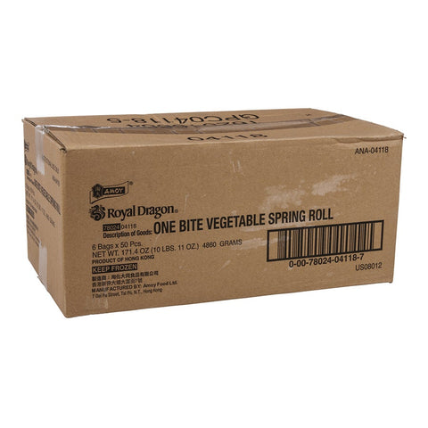Amoy One Bite 0.5 Ounce Vegetable Spring Roll, 9.88 Pound.