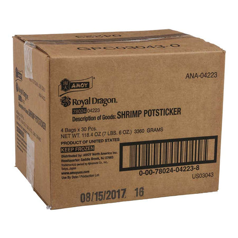 Amoy Shrimp Potsticker, 1 Ounce -- 120 per case.