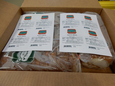 Gonnella Baking Sliced White Bread Loaves, 5/8 inch -- 8 per case.