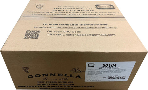 Gonnella Baking Hot Dog Buns, 1.5 Ounce -- 64 per case.