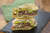 Gonnella Baking Ciabatta Sandwich Roll Sliced, 4.5 Ounce -- 60 per case.