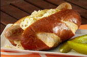 Gonnella Baking Torpedo Pretzel Roll, 3 Ounce -- 42 per case.
