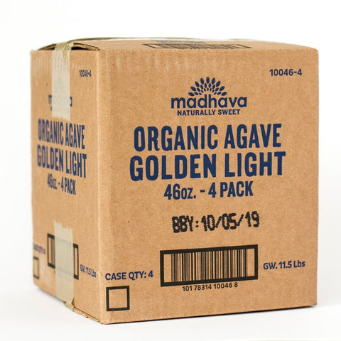 Madhava Light Organic Agave Nectar, 11 Pound -- 4 per case