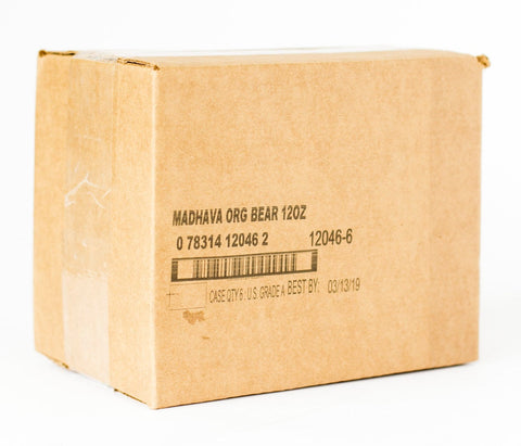 Madhava Organic Bear Honey, 12 Ounce -- 6 per case
