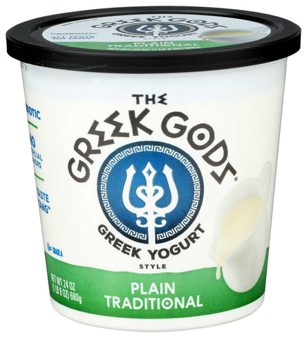 Greek Gods Plain Greek Yogurt, 24 Ounce -- 6 per case.