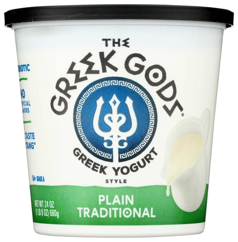 Greek Gods Plain Greek Yogurt, 24 Ounce -- 6 per case.