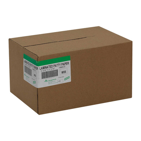 Dixie Patty Paper, 3 Hole Drilled, 5.3 inch x5.3 inch, 18 Packs of, White -- 13986 per case.