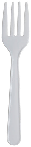 Dixie White Light Weight Polystyrene Fork -- 1000 per case