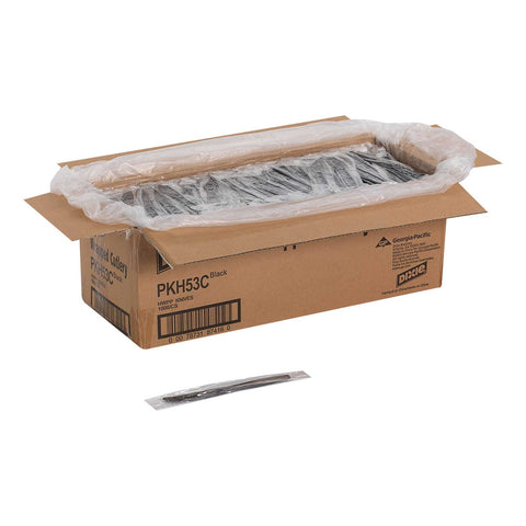 Dixie Black Heavyweight Polypropylene Wrapped Knives -- 1000 per case.
