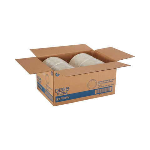 Dixie Ultra 10.125 inch Heavy Weight Paper Plate White -- 500 per case.