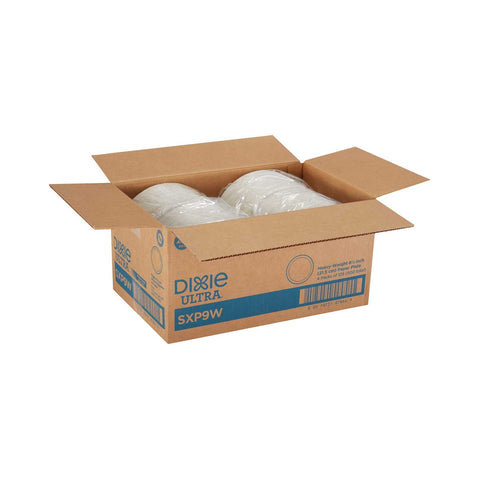 Dixie Ultra 8.5 inch Heavy Weight Paper Plate White -- 500 per case.