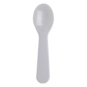 Dixie Light Weight White Polystyrene Taster Spoon -- 3000 per case.