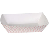 Kant Leek 5 Pound Red Plaid Food Tray -- 500 per case.