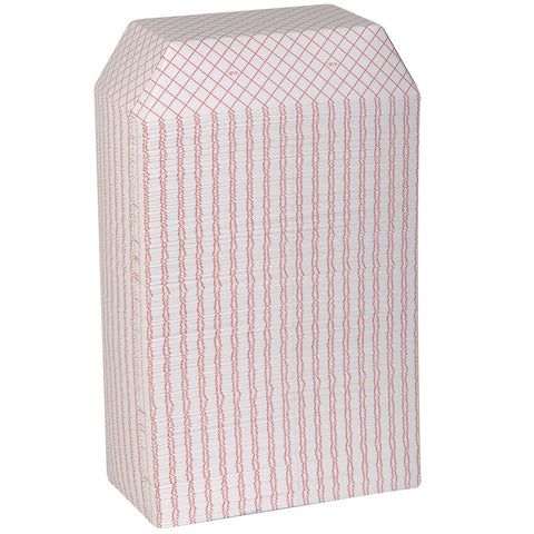 Kant Leek 5 Pound Red Plaid Food Tray -- 500 per case.