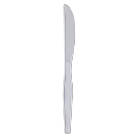 Dixie Medium Weight Polypropylene Knife, Individually Wrapped White -- 1000 per case.