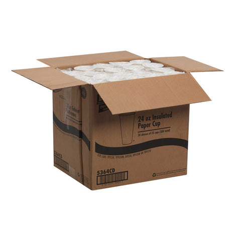 PerfecTouch 24 Ounce Insulated Paper Hot Cup -- 500 per case.
