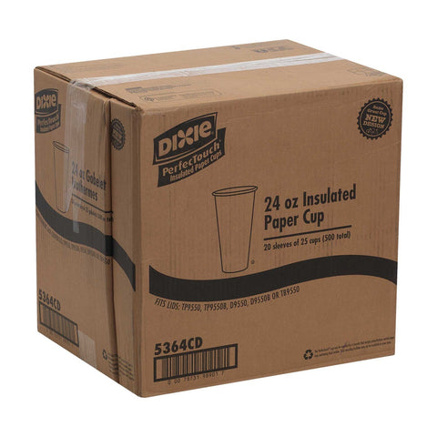 PerfecTouch 24 Ounce Insulated Paper Hot Cup -- 500 per case.