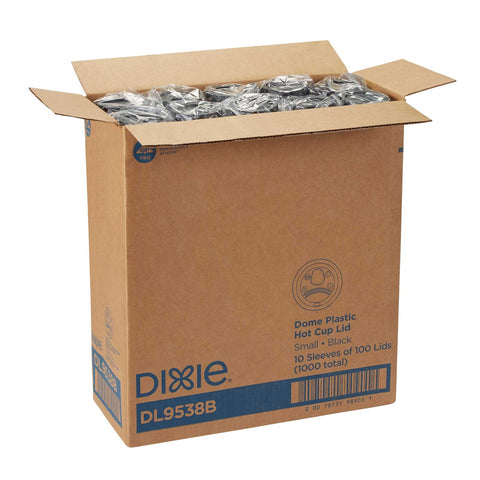 Dixie Lid, Dome, fits 8 Ounce Insulated Paper Hot Cup Black -- 1000 per case.