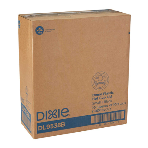 Dixie Lid, Dome, fits 8 Ounce Insulated Paper Hot Cup Black -- 1000 per case.
