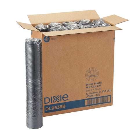Dixie Lid, Dome, fits 8 Ounce Insulated Paper Hot Cup Black -- 1000 per case.