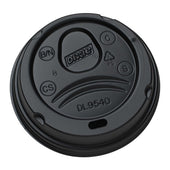 Dixie Lid, Dome, fits 10 Ounce Paper Cup Black -- 1000 per case.