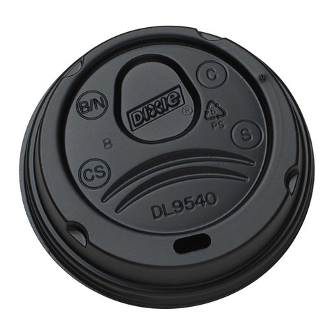 Dixie Lid, Dome, fits 10 Ounce Paper Cup Black -- 1000 per case.