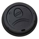 Dixie Lid, Dome, fits 20-24 Ounce Paper Hot Cups Black -- 1000 per case.