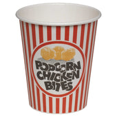 Dixie White Popcorn Chicken Stock Print Paper Cup -- 1000 per case.