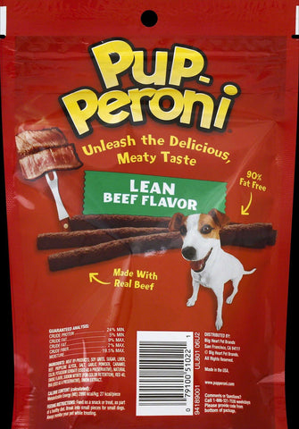 Pupperoni Lean Beef Dog Snack, 5.6 Ounce -- 8 per case.