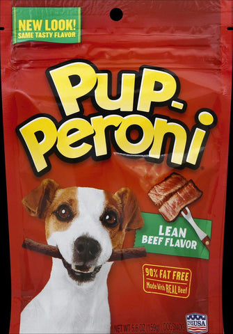 Pupperoni Lean Beef Dog Snack, 5.6 Ounce -- 8 per case.