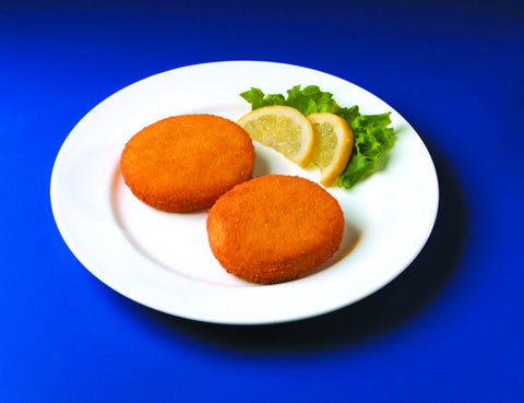 Breaded Fish Cake, 2 Ounce of 78-81 Pieces, 10 Pound.