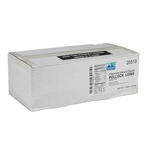 Icelandic Samband Of Iceland Unbreaded Alaskan Pollock Loin, 10 Pound.