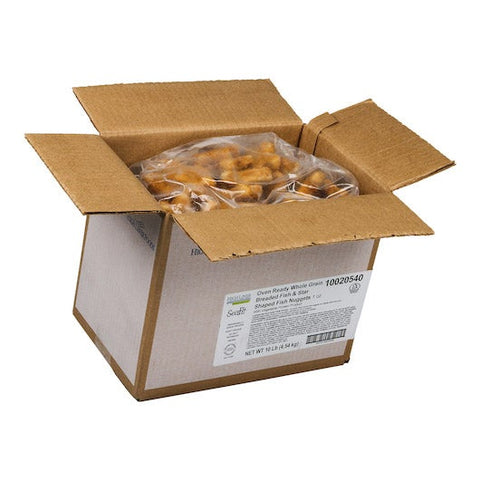 SeaFit Star and Fish Shaped Breaded Fish Nugget, 1 Ounce of 155-160 Pieces, 10 Pound.