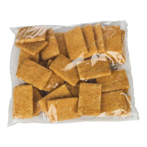 SeaCrisp Breaded Rectangle Cod, 3 Ounce of 52-54 Pieces, 10 Pound.