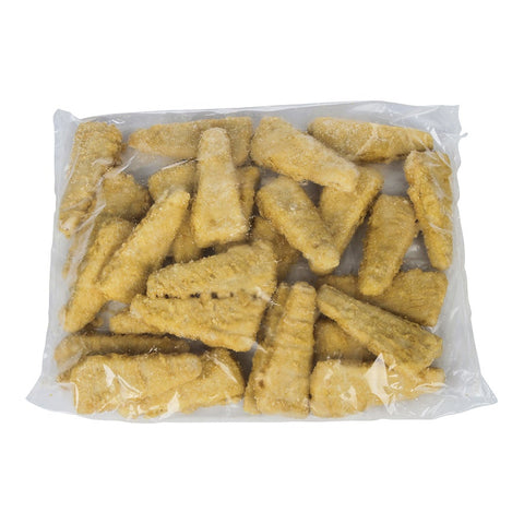 Fish-In-Batter Wedge Pollock, 3 Ounce of 50-53 Pieces, 10 Pound.