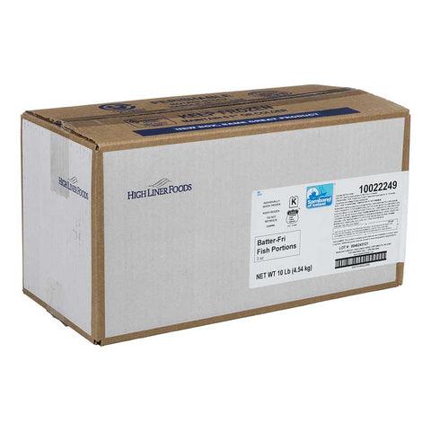 Fish-In-Batter Wedge Pollock, 3 Ounce of 50-53 Pieces, 10 Pound.