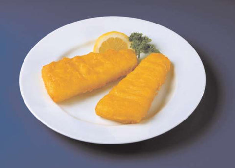 Fish-In-Batter Wedge Pollock, 3 Ounce of 50-53 Pieces, 10 Pound.
