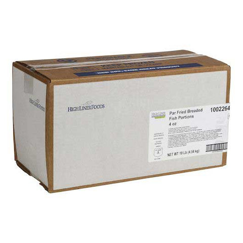 High Liner Foods Pre Cooked 4 Ounce Breaded Square Alaskan Pollock Portion, 5 Pound -- 2 per case