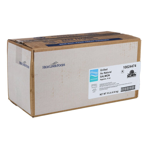 Au Natural Glaze Grilled Salmon Fillet, 4 Ounce of 36-46 Pieces, 10 Pound.