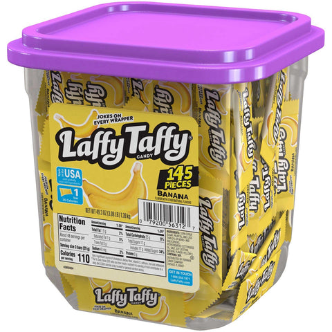 Laffy Taffy Banana Candy, 0.34 Ounce - 145 count per pack -- 8 packs per case