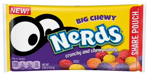 Nerds Big Chew Candy, 4 Ounce -- 48 per case.