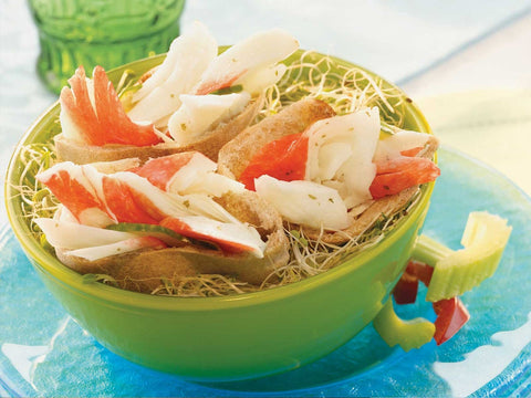 Trident Seafoods Leg A Sea Flake Imitation Crab Salad, 2.5 Pound -- 4 per case