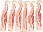 Wright Traditional 18 22 Natural Hickory Smoked Flat Pack Bacon, 15 Pound.
