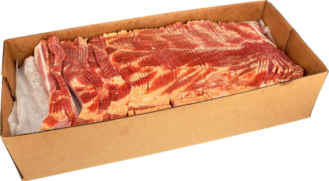 Wrights Buffet Natural Hickory Smoked Thick Bacon, 30 Pound.