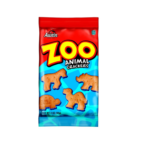 Austin Zoo Animal Cracker - 2 oz. pouch, 80 per case