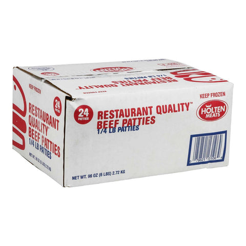 Holten 75/25 Beef Patty, 4 Ounce -- 24 per case.